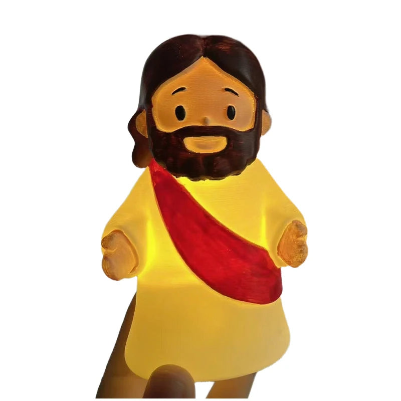 Mini Jesus Glowing Silicone Night Light – Faith Desk Decor