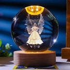 Faith Crystal Ball Devotional Figurine – Jesus, Mary & Angel Designs