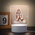 3D Cross Acrylic LED Night Light – Faith Room & Desk Lamp