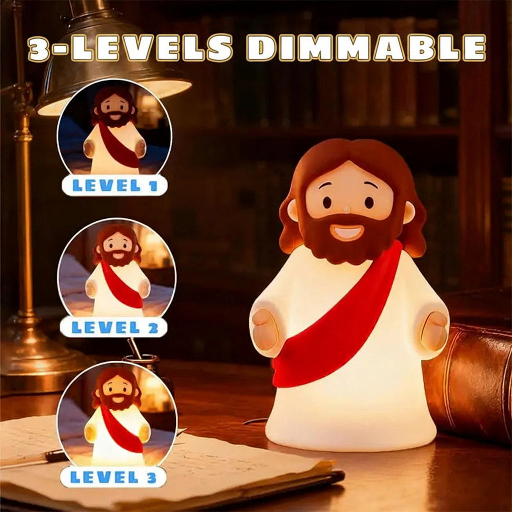 Mini Jesus Glowing Silicone Night Light – Faith Desk Decor