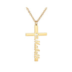 Engraved cross necklace — part of the Complete Baptism Day Set