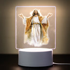 3D Cross Acrylic LED Night Light – Faith Room & Desk Lamp